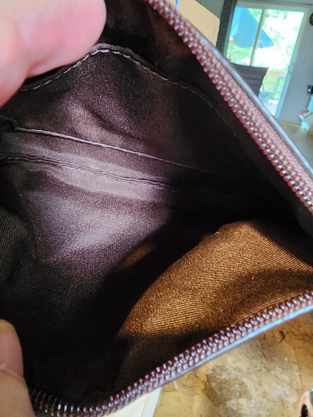 Coach Brown/Tan Signature Canvas Wristlet with Dust Bag - Picture 6 of 8